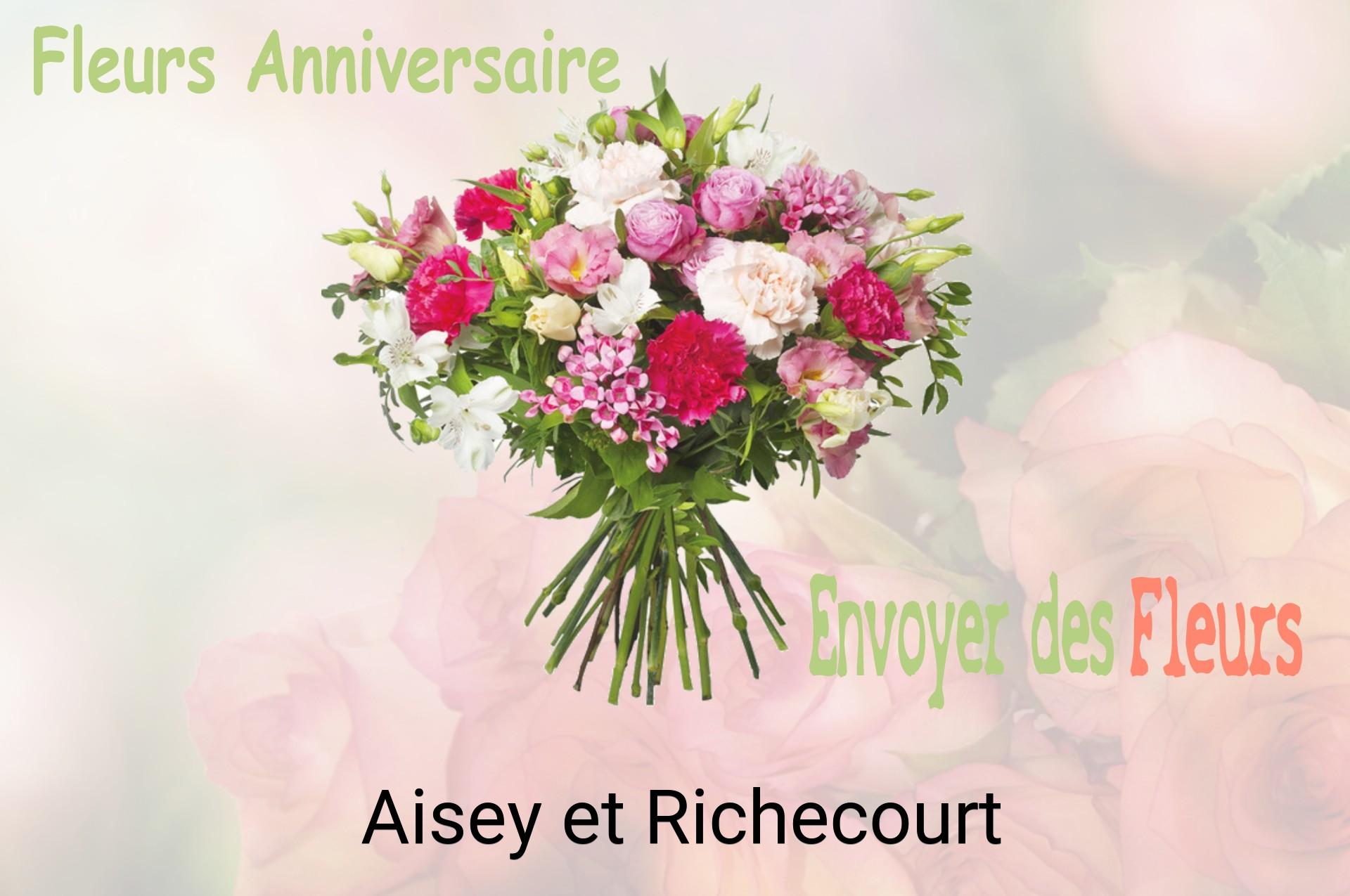 Bouquet de fleurs d’anniversaire livré à Aisey-et-Richecourt