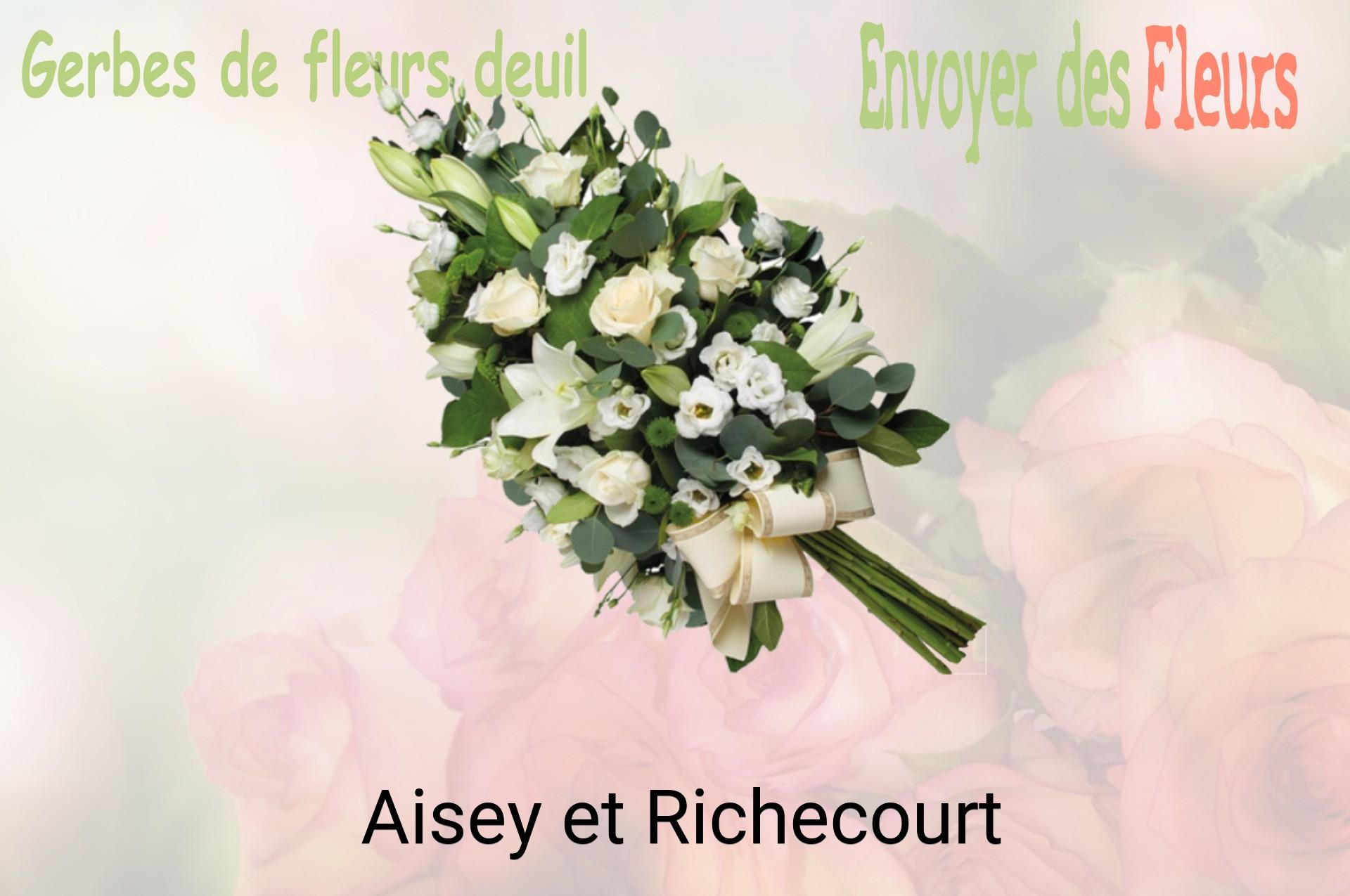 Gerbe de fleurs de deuil livrée à Aisey-et-Richecourt